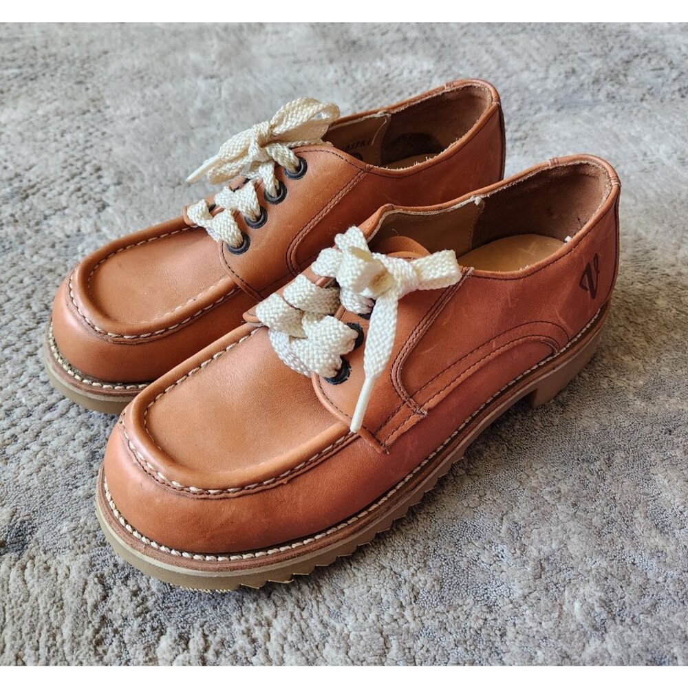 Vasque Lace up Women's Size 7.5 Leather Shoes Goodyear Soles Brown Grunge Core - Picture 3 of 8